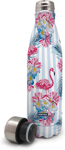NERTHUS BOTELLA FLAMENCOS DOBLE PARED INOX 500ML